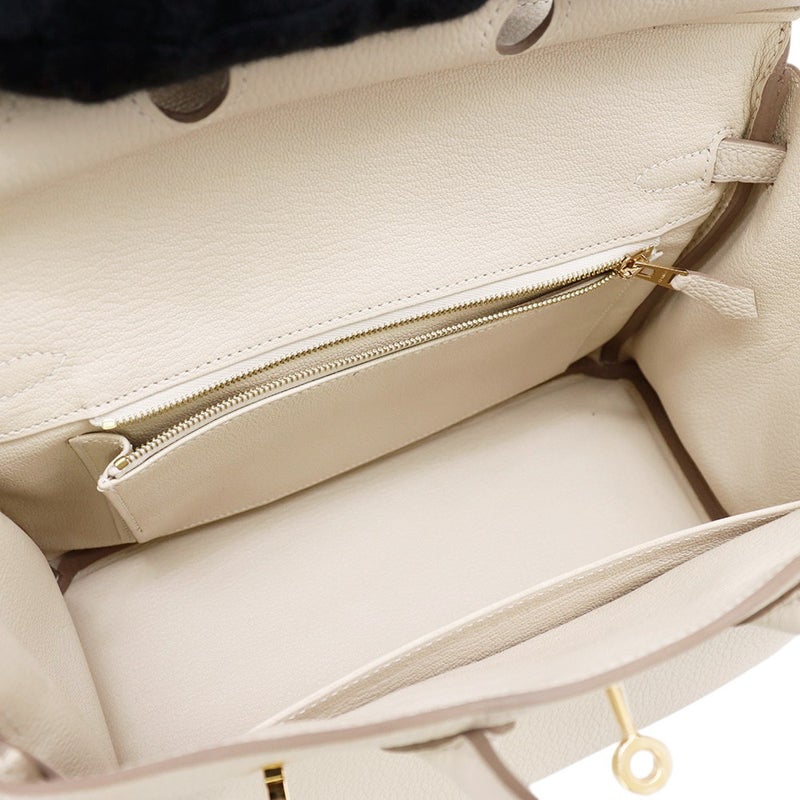 エルメス バーキン25 クレ/ゴールド金具 トゴ K刻印 HERMES Birkin ハンドバッグ
