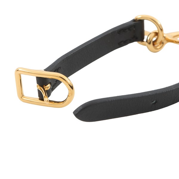 エルメス ブレスレット モール ホースビット ブラック/ゴールド金具 スイフト  A刻印 サイズT2 HERMES アクセサリー 黒