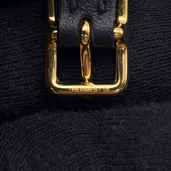 エルメス ブレスレット モール ホースビット ブラック/ゴールド金具 スイフト  A刻印 サイズT2 HERMES アクセサリー 黒