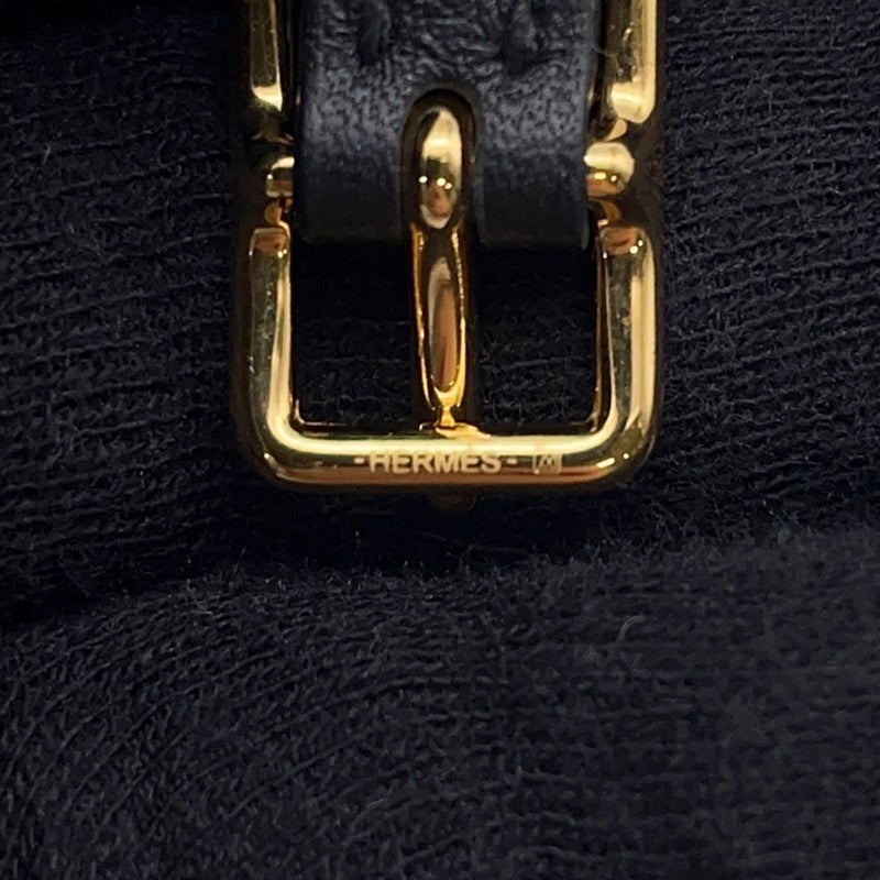 エルメス ブレスレット モール ホースビット ブラック/ゴールド金具 スイフト  A刻印 サイズT2 HERMES アクセサリー 黒