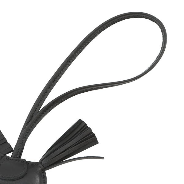 エルメス バッグチャーム ロデオ PM ブラック ラムスキン Z刻印 HERMES 黒