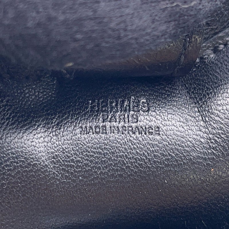 エルメス バッグチャーム ロデオ PM ブラック ラムスキン Z刻印 HERMES 黒