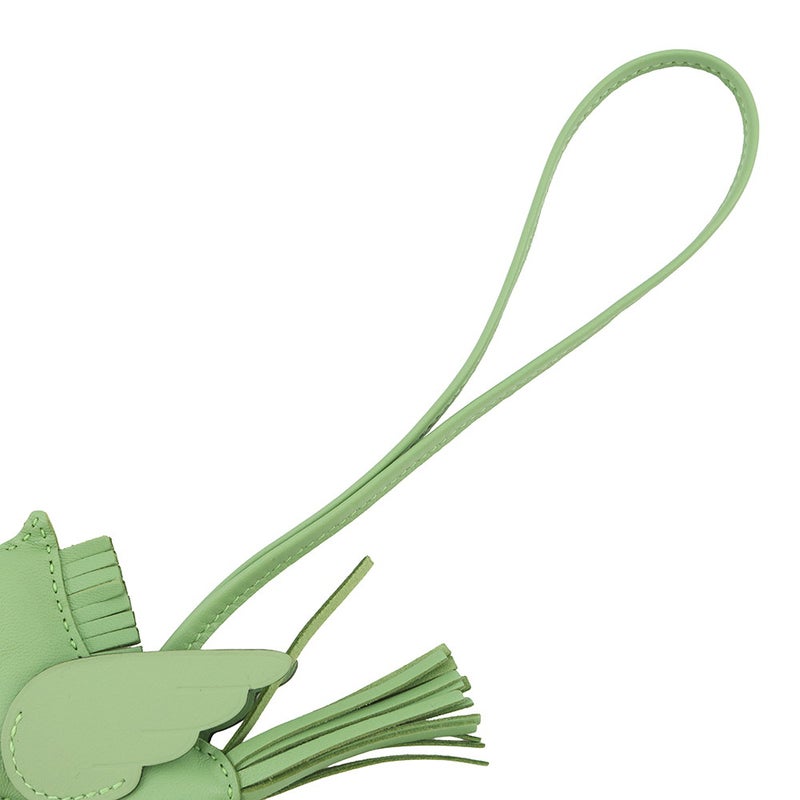 エルメス バッグチャーム ロデオPM ペガサス ヴェールクリケット ラムスキン B刻印