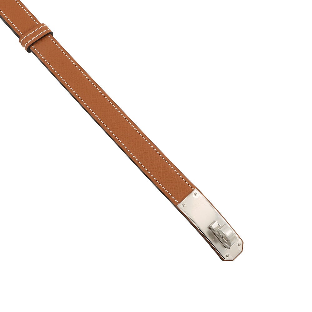 エルメス ケリーベルト ゴールド/シルバー金具 エプソン K刻印 HERMES