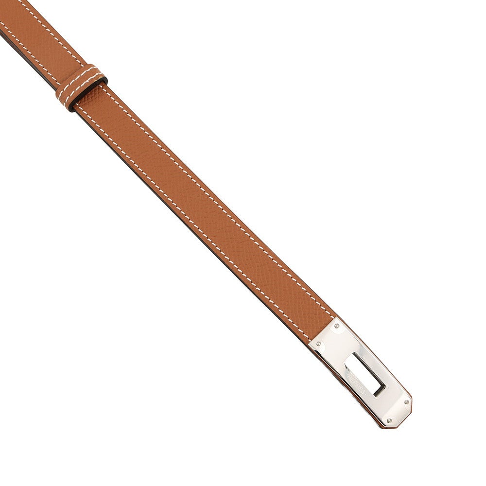 エルメス ケリーベルト ゴールド/シルバー金具 エプソン K刻印 HERMES