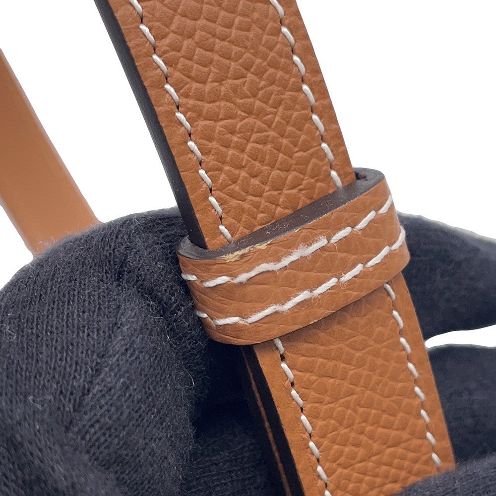 エルメス ケリーベルト ゴールド/シルバー金具 エプソン K刻印 HERMES
