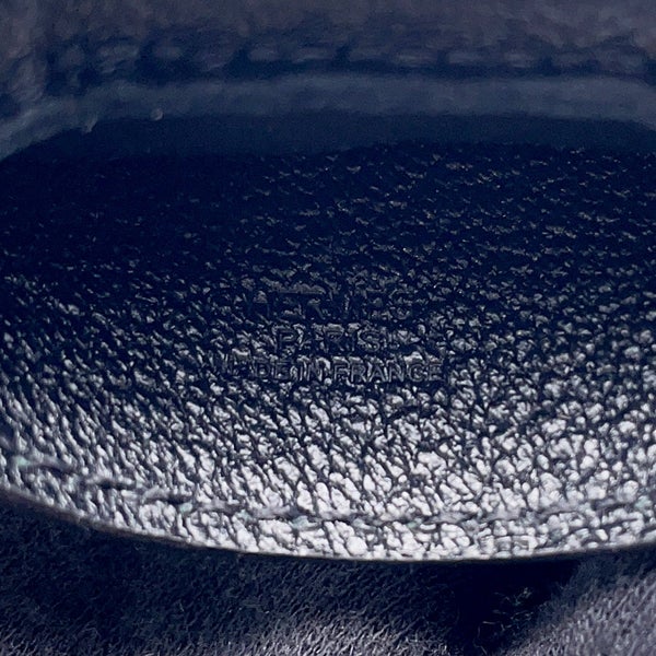 エルメス バッグチャーム ロデオPM ロベオ ロック ブラック/シルバー金具 ラムスキン K刻印 HERMES チャーム 黒