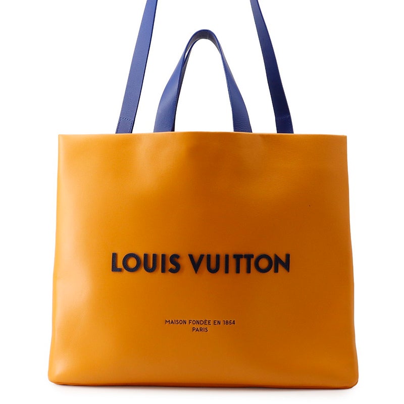 ルイヴィトン トートバッグ レザー ショッパー・バッグMM M24457 LOUIS VUITTON 2way