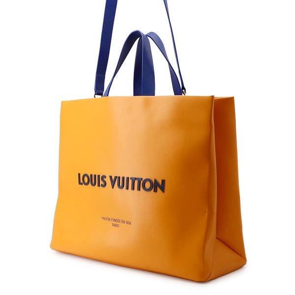 ルイヴィトン トートバッグ レザー ショッパー・バッグMM M24457 LOUIS VUITTON 2way