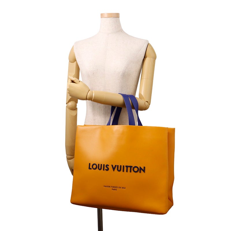 ルイヴィトン トートバッグ レザー ショッパー・バッグMM M24457 LOUIS VUITTON 2way