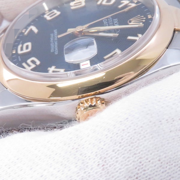 ロレックス デイトジャスト D番 116203 ROLEX 腕時計 ブルーコンセントリック文字盤