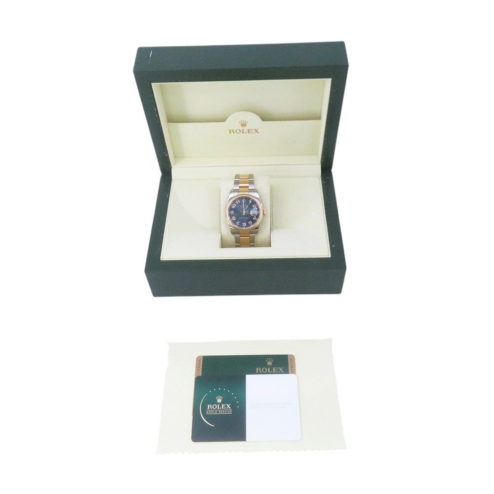 ロレックス デイトジャスト D番 116203 ROLEX 腕時計 ブルーコンセント