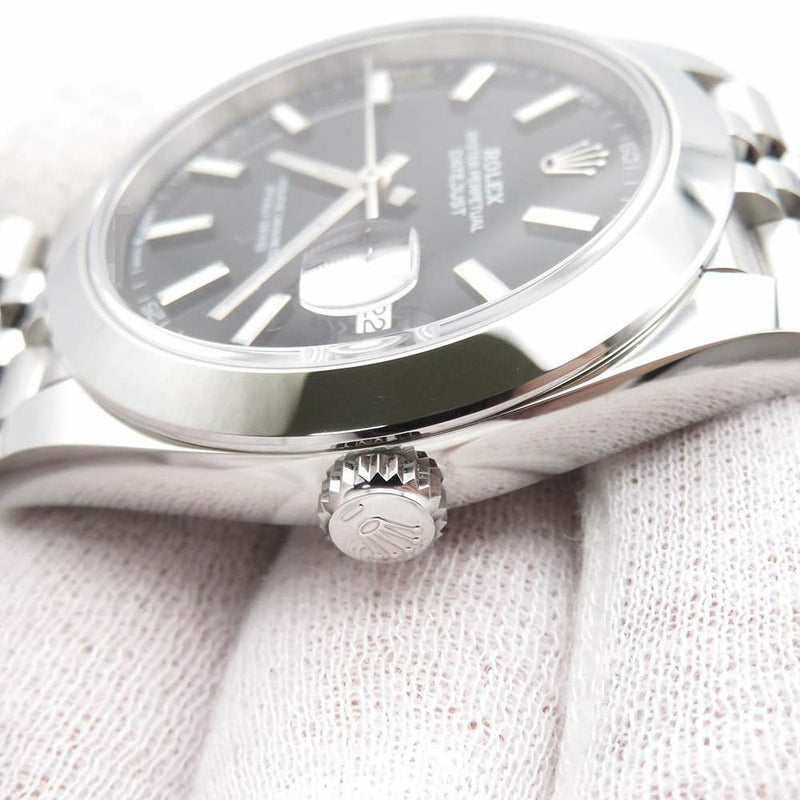 ロレックス デイトジャスト41 ランダムシリアル ルーレット 126300 ROLEX 腕時計 ブライトブラック文字盤