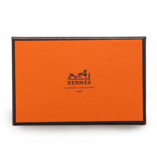 エルメス グローブホルダー ブラック/ゴールド金具 ボックスカーフ HERMES 手袋 黒