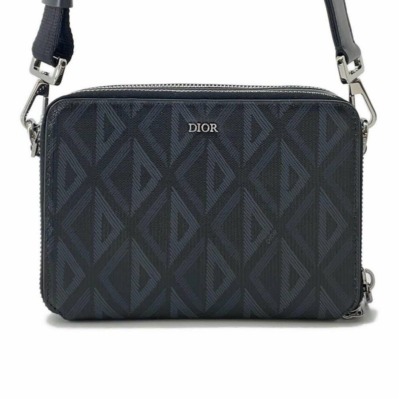 クリスチャン・ディオール ショルダーバッグ CDダイヤモンド 2ESBC119DCO Christian Dior 黒
