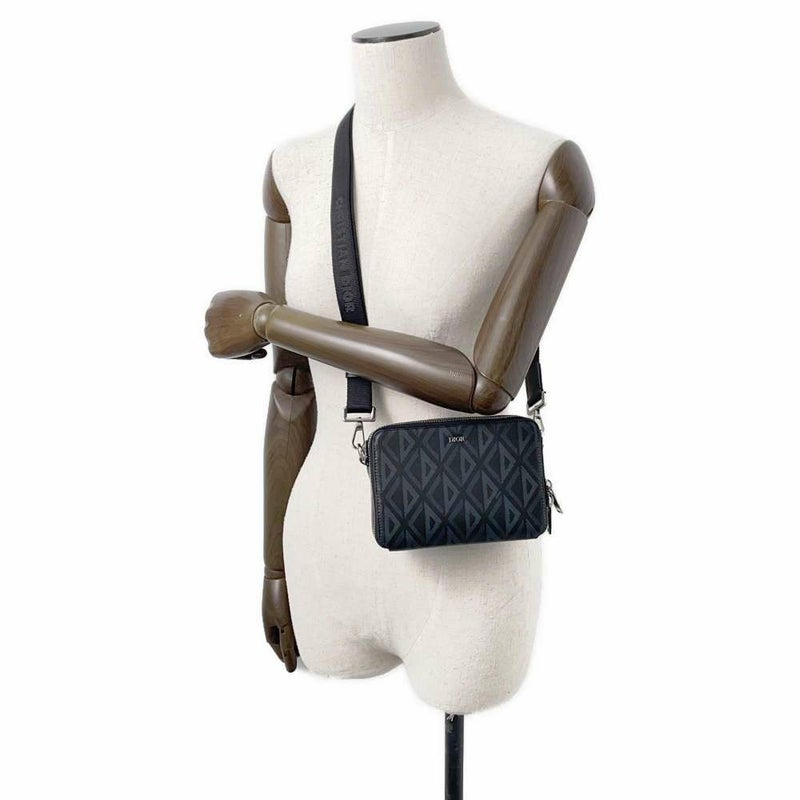 クリスチャン・ディオール ショルダーバッグ CDダイヤモンド 2ESBC119DCO Christian Dior 黒