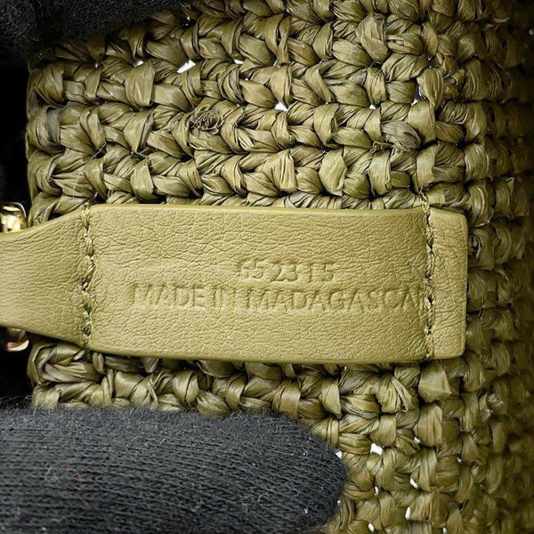 ロエベ トートバッグ スリットバッグ ミニ ラフィア カーフレザー A685453X12 LOEWE 2way