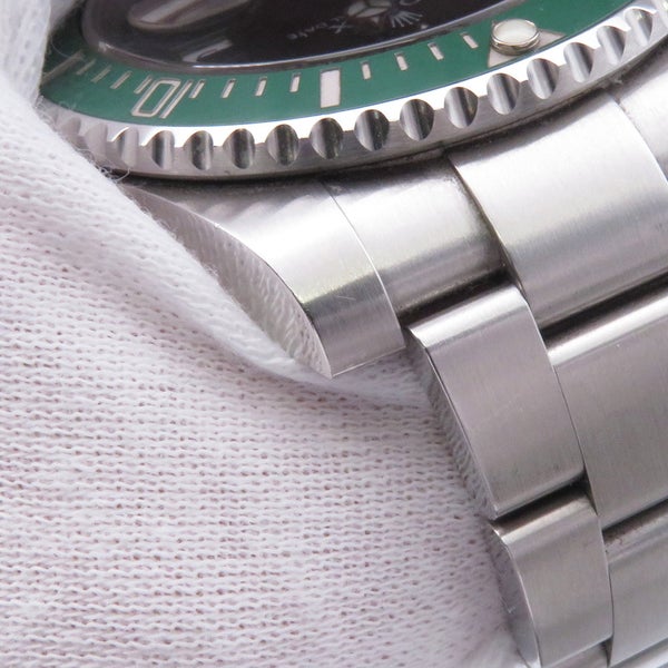 ロレックス サブマリーナ デイト グリーン ランダムシリアル ルーレット 116610LV ROLEX 腕時計 ウォッチ グリーン文字盤
