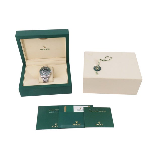 ロレックス サブマリーナ デイト グリーン ランダムシリアル ルーレット 116610LV ROLEX 腕時計 ウォッチ グリーン文字盤