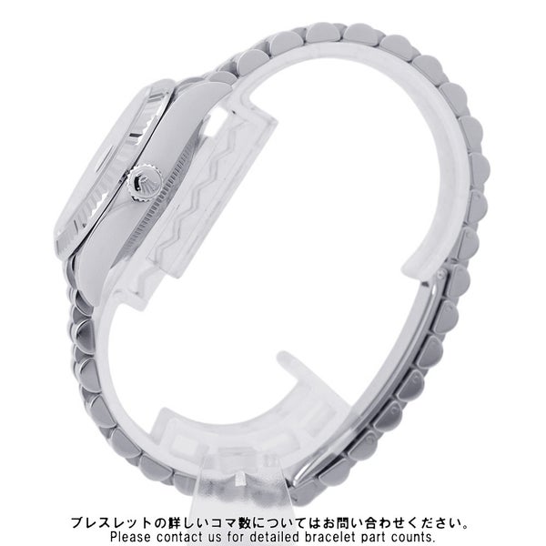 ロレックス デイトジャスト31 SS/K18WG ランダムシリアル ルーレット 278274 ROLEX 腕時計 ミントグリーン文字盤