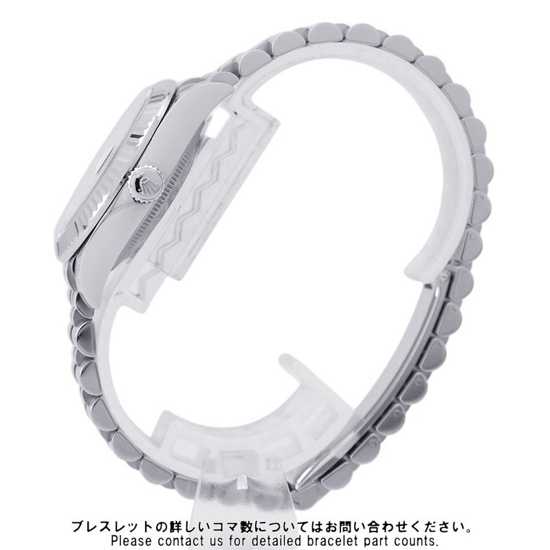 ロレックス デイトジャスト31 SS/K18WG ランダムシリアル ルーレット 278274 ROLEX 腕時計 ミントグリーン文字盤