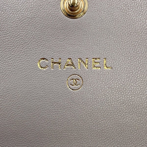 シャネル チェーンウォレット CHANEL19 フラップコンパクト コインパース ラムスキン AP1787 CHANEL 財布 小銭入れ