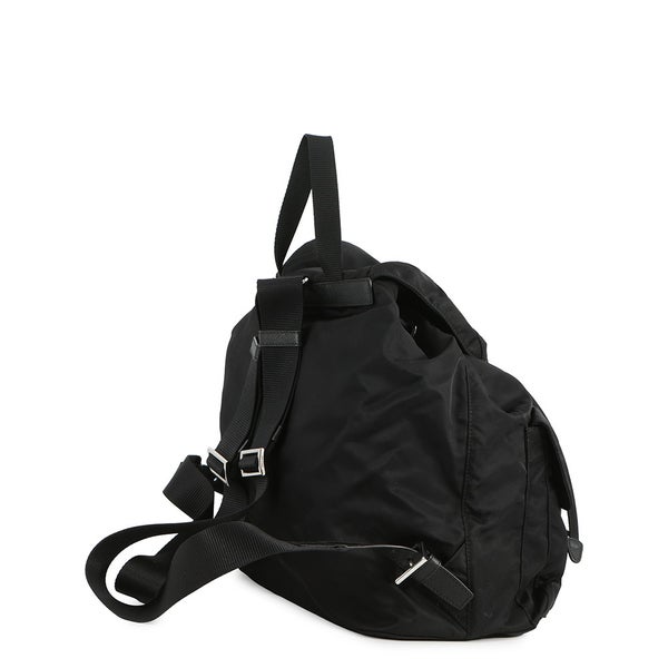 プラダ リュック ナイロン バックパック ミディアム ナイロン/レザー 1BZ811 PRADA リュックサック 黒
