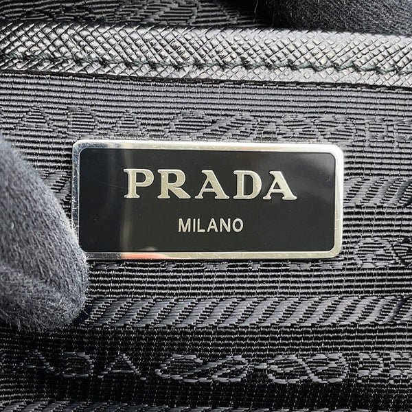 プラダ リュック ナイロン バックパック ミディアム ナイロン/レザー 1BZ811 PRADA リュックサック 黒