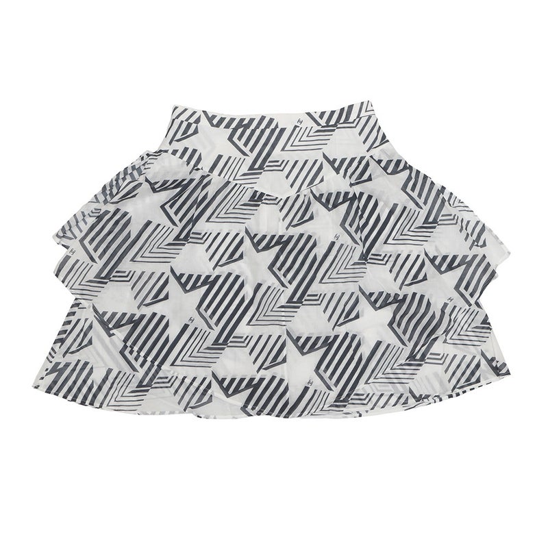 シャネル スカート ココマーク コットン レディースサイズ38 P74305 CHANEL 白 黒 セール品
