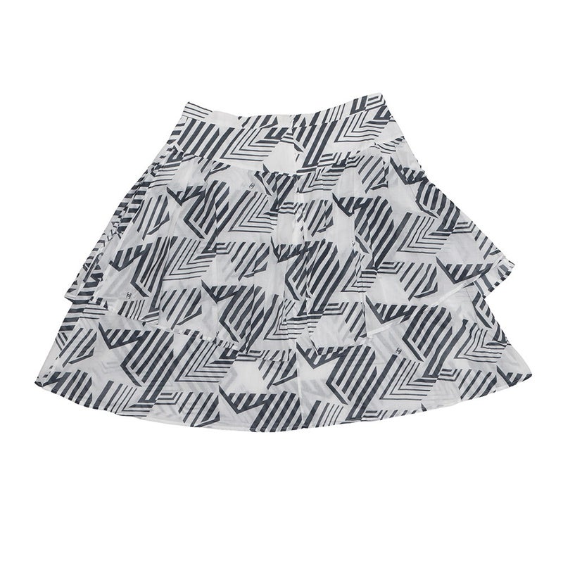シャネル スカート ココマーク コットン レディースサイズ38 P74305 CHANEL 白 黒 セール品