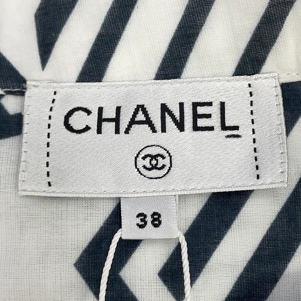 シャネル スカート ココマーク コットン レディースサイズ38 P74305 CHANEL 白 黒 セール品