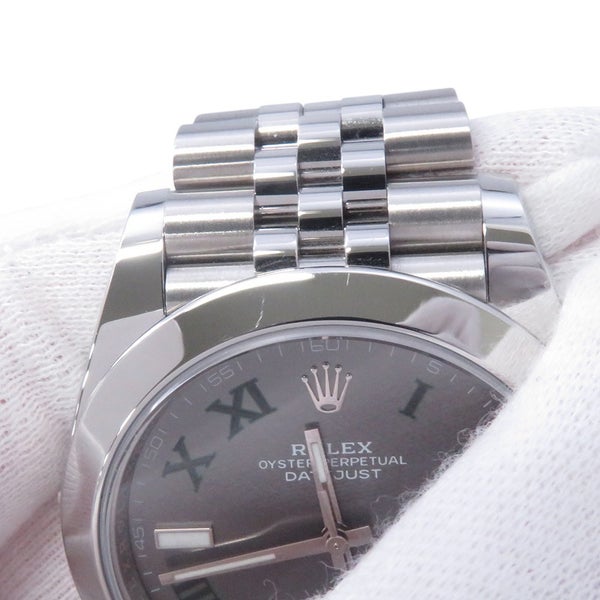 ロレックス デイトジャスト41 ランダムシリアル ルーレット 126300 ROLEX 腕時計 スレート文字盤