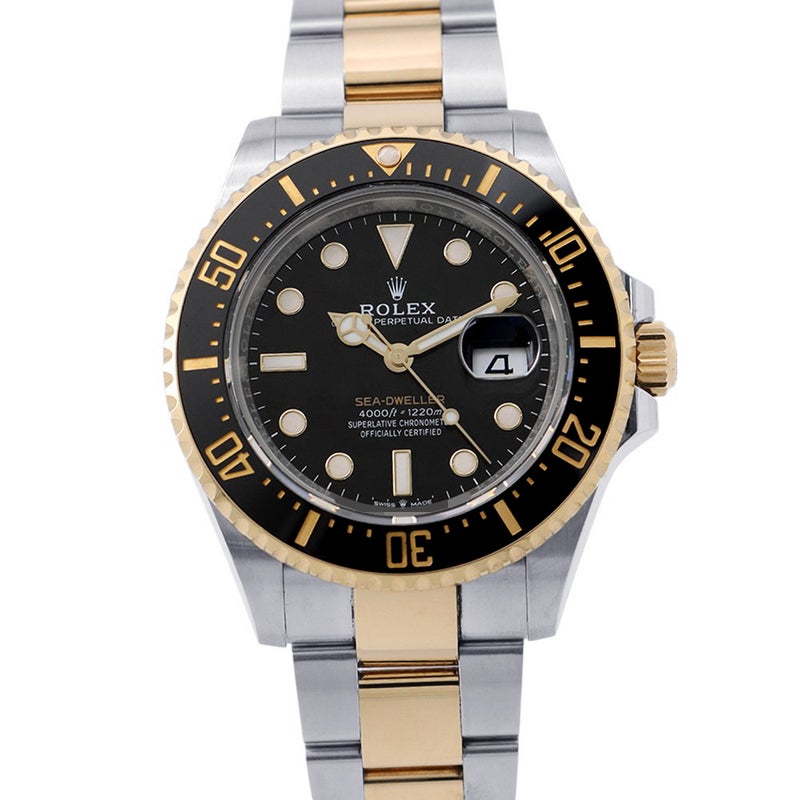 ロレックス シードゥエラー コンビ SS/K18YG ランダムシリアル ルーレット 126603 ROLEX 腕時計 黒文字盤