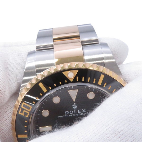 ロレックス シードゥエラー コンビ SS/K18YG ランダムシリアル ルーレット 126603 ROLEX 腕時計 黒文字盤