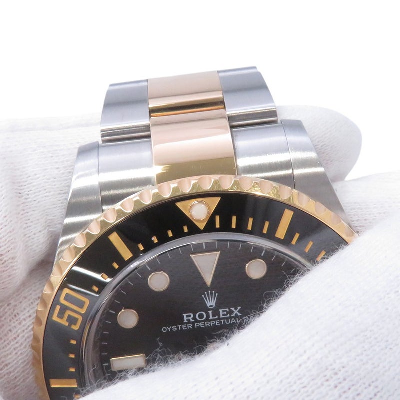 ロレックス シードゥエラー コンビ SS/K18YG ランダムシリアル ルーレット 126603 ROLEX 腕時計 黒文字盤