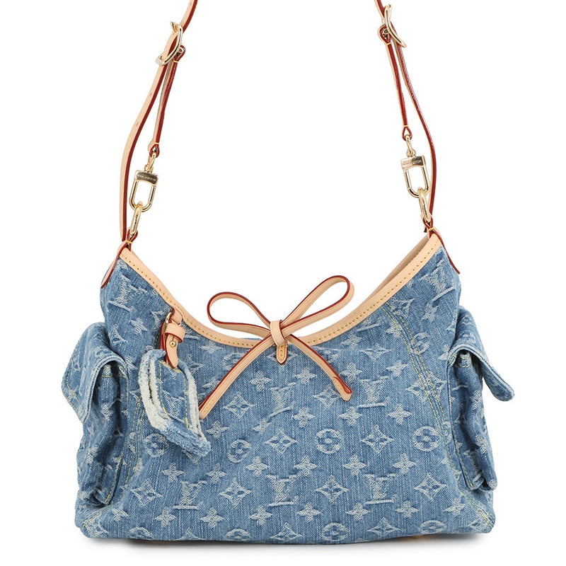 ルイヴィトン ショルダーバッグ モノグラム・デニム キャリーオール・カーゴPM M28287 LOUIS VUITTON