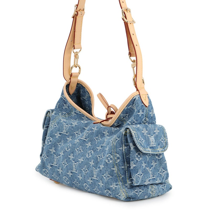ルイヴィトン ショルダーバッグ モノグラム・デニム キャリーオール・カーゴPM M28287 LOUIS VUITTON