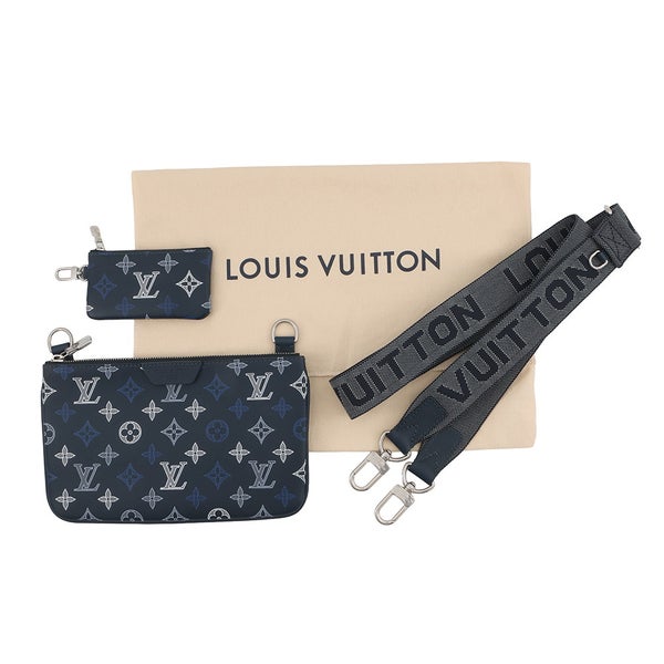 ルイヴィトン ショルダーバッグ モノグラム・シャドウ トリオ・メッセンジャー M28618 LOUIS VUITTON