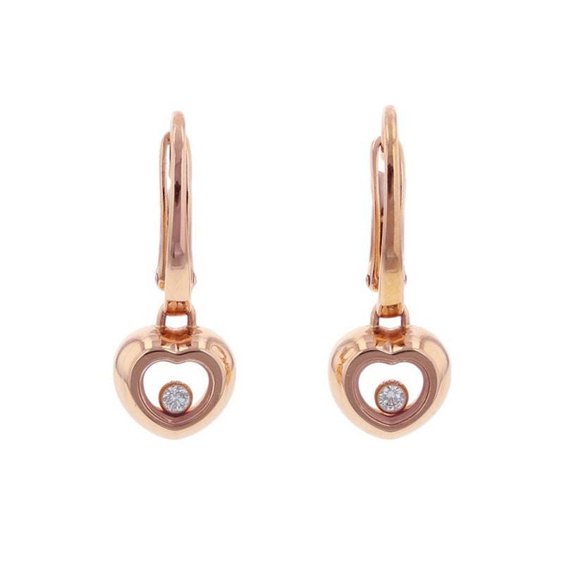 ショパール ピアス ハッピーダイヤモンド アイコン ダイヤモンド 2P 計0.06ct K18PGピンクゴールド 839007-5001 Chopard ハート