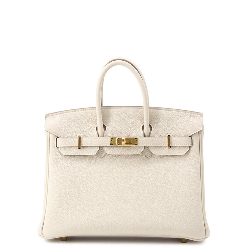 エルメス バーキン25 クレ/ゴールド金具 トゴ G刻印 HERMES Birkin ハンドバッグ