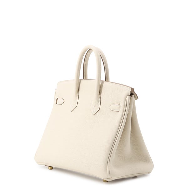 エルメス バーキン25 クレ/ゴールド金具 トゴ G刻印 HERMES Birkin ハンドバッグ