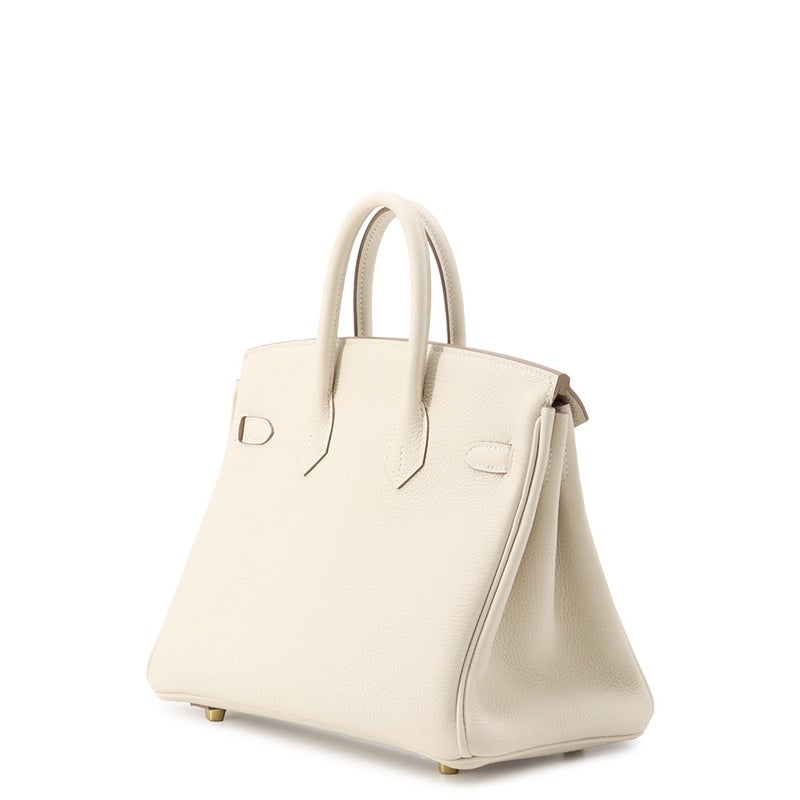 エルメス バーキン25 クレ/ゴールド金具 トゴ G刻印 HERMES Birkin ハンドバッグ