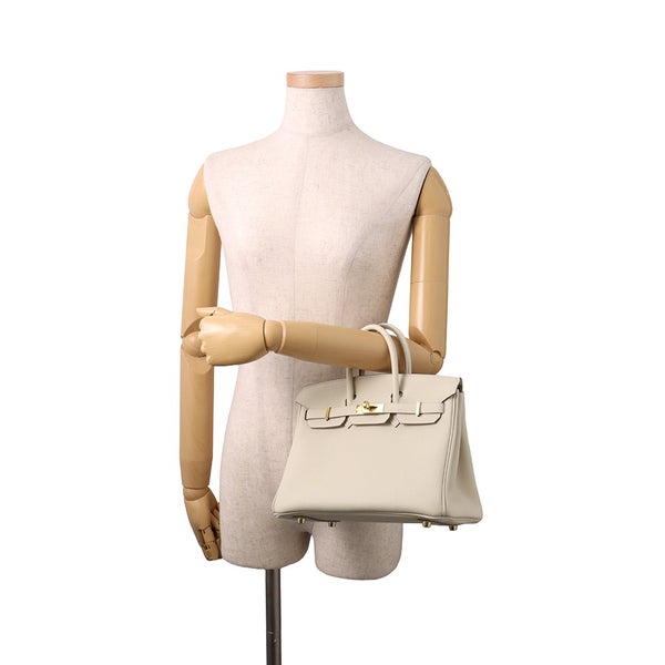 エルメス バーキン25 クレ/ゴールド金具 トゴ G刻印 HERMES Birkin ハンドバッグ