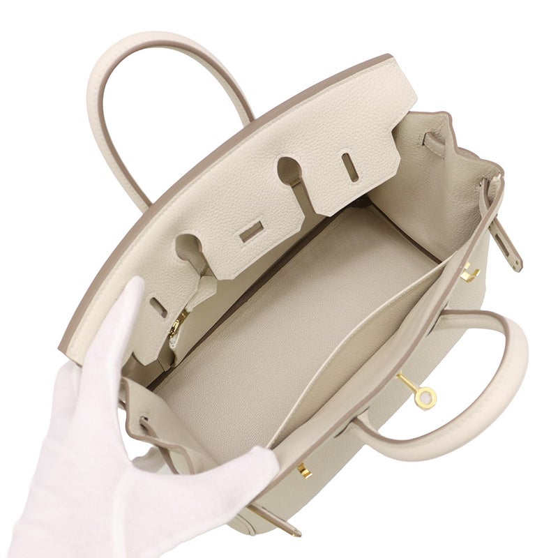 エルメス バーキン25 クレ/ゴールド金具 トゴ G刻印 HERMES Birkin ハンドバッグ