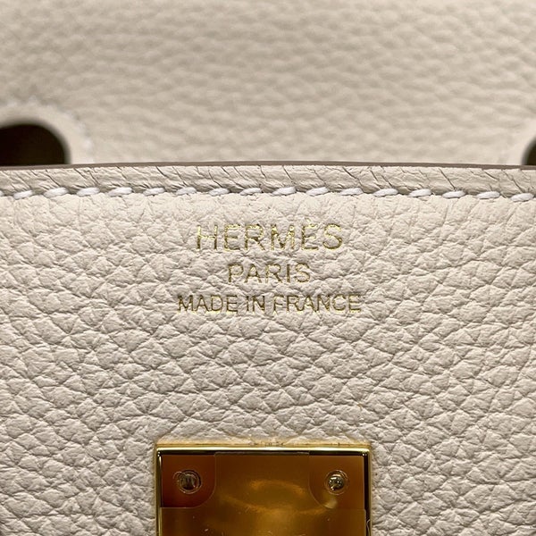 エルメス バーキン25 クレ/ゴールド金具 トゴ G刻印 HERMES Birkin ハンドバッグ