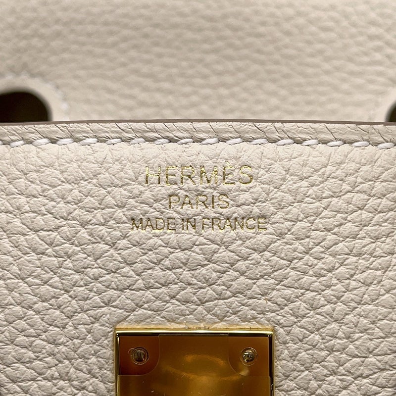 エルメス バーキン25 クレ/ゴールド金具 トゴ G刻印 HERMES Birkin ハンドバッグ