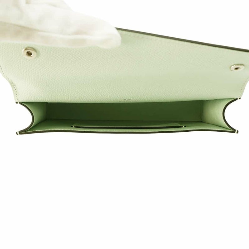 エルメス ショルダーウォレット ナップ トゥーゴー ヴェールペパーミント/シルバー金具 エプソン W刻印