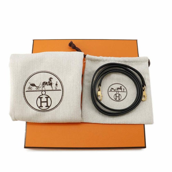 エルメス ハンドバッグ ミニケリードゥ 外縫い ブラック/ゴールド金具 エプソン W刻印 2wayショルダー 黒