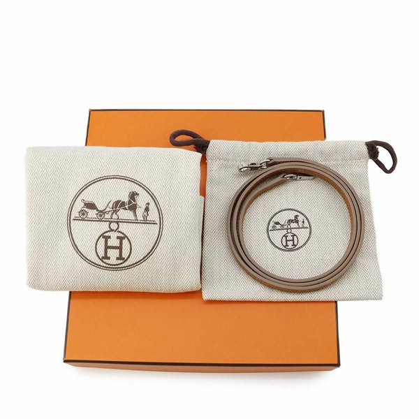 エルメス ミニケリードゥ 外縫い トリコロール クレ/モーヴペール/ゴールド/シルバー金具 エプソン B刻印