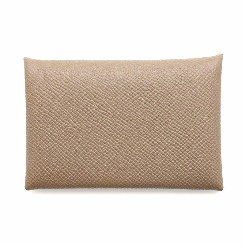 エルメス カードケース カルヴィ エトゥープ エプソン W刻印 HERMES 名刺入れ